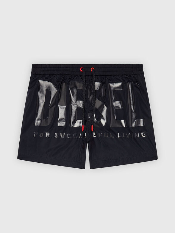 BMBX-KEN-37 black shorts with logo accent - 1