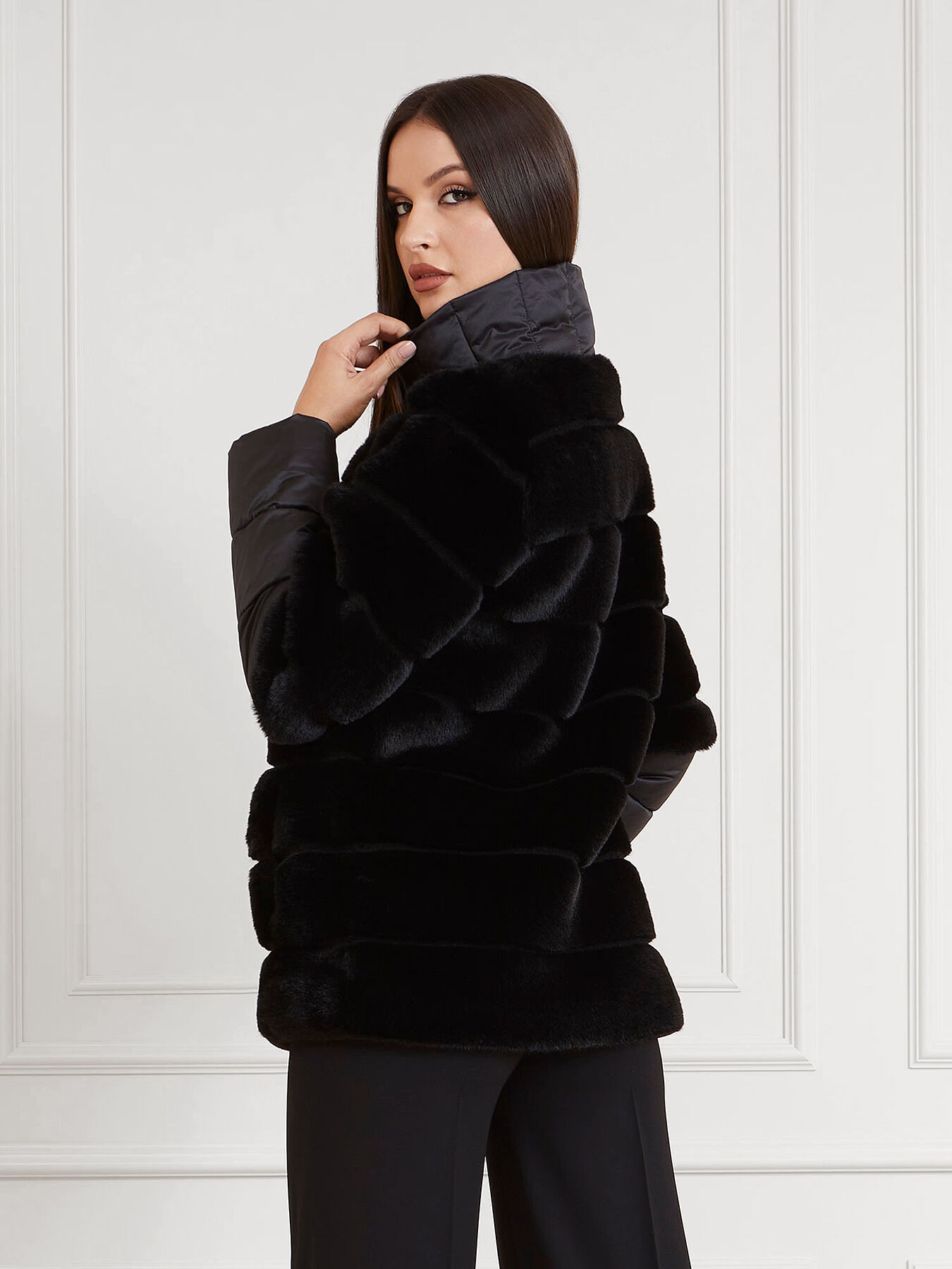VICKY padded faux fur coat brand Marciano