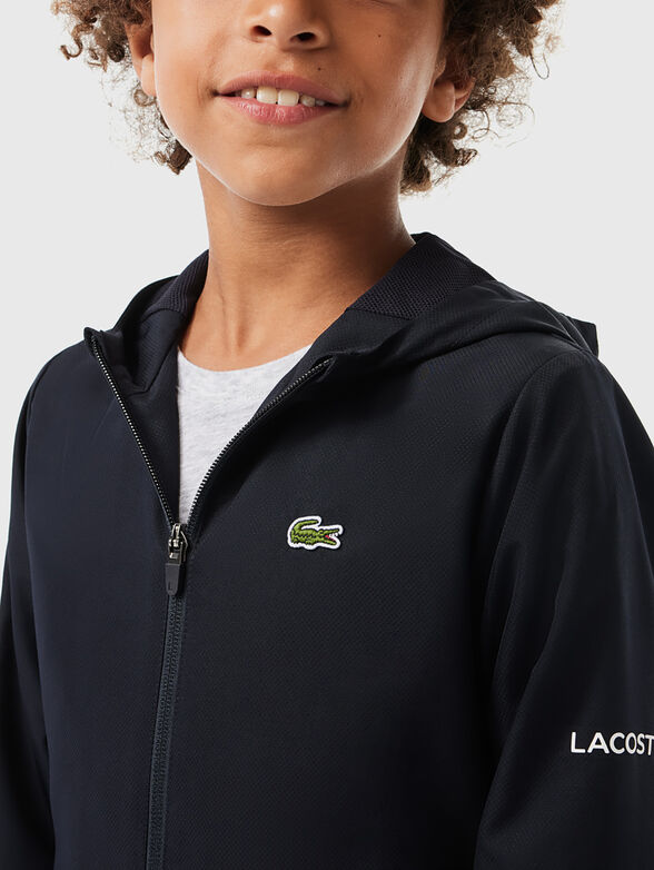 Dark blue transitional jacket with logo - 4