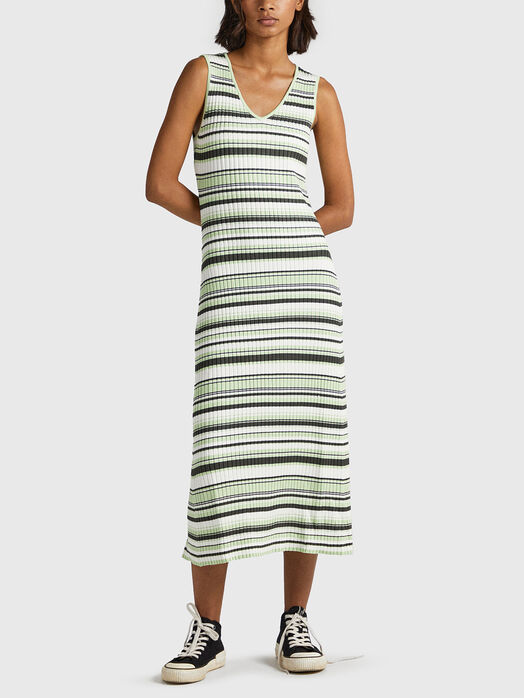 DORIS striped dress from elastic rips