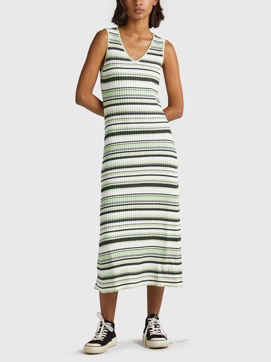 DORIS striped dress from elastic rips - 1