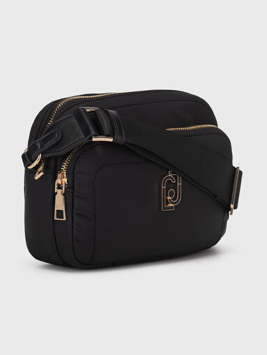 Black crossbody bag with logo detail - 5