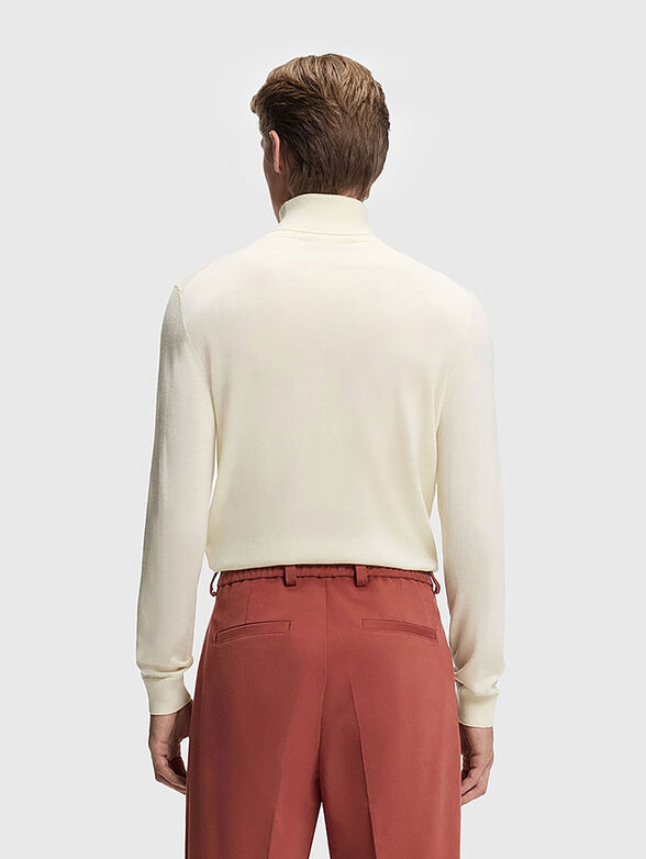 Cashmere sweater with polo collar - 3