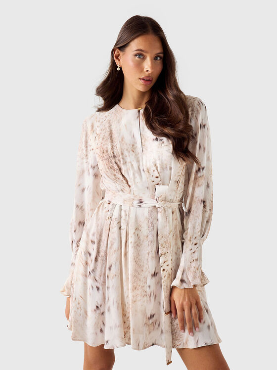 Мини рокля DENISE с животински принт  - 1