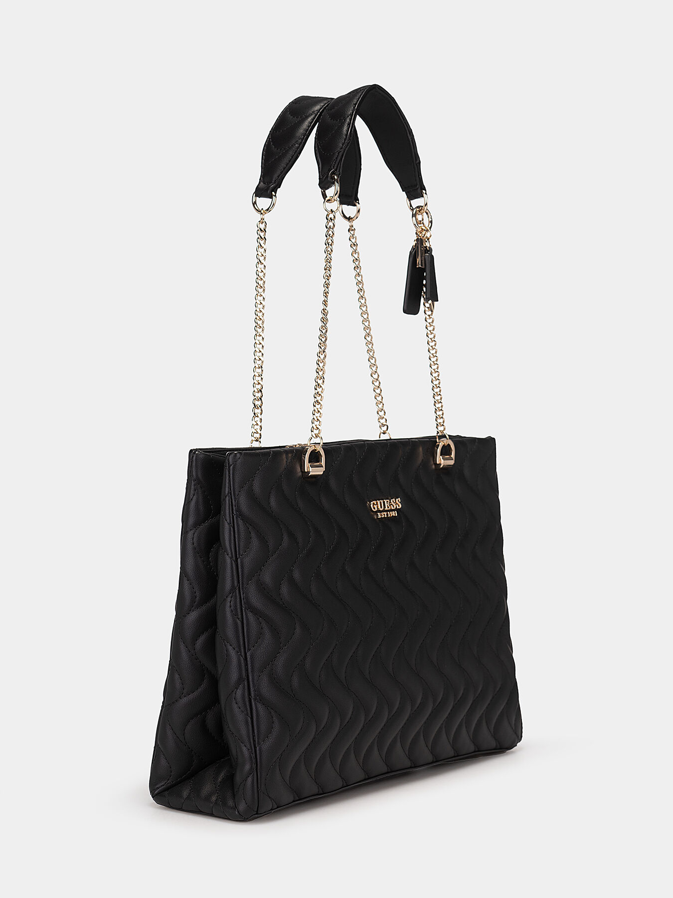 Guess victoria quilted tote sale