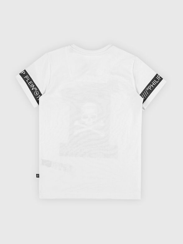 Printed T-shirt in white  - 2