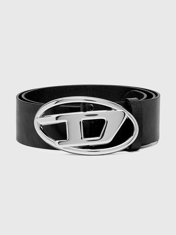 Leather belt with accent buckle  - 1