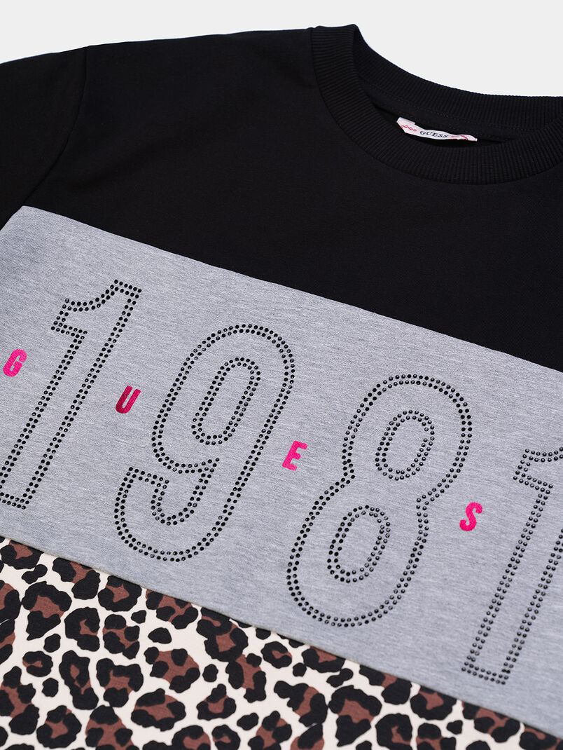 Sports dress with animal print - 3