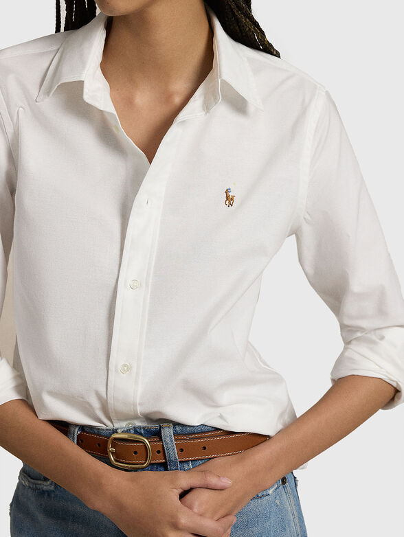 Shirt with logo embroidery - 4