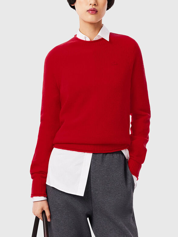 Crew neck wool sweater - 1