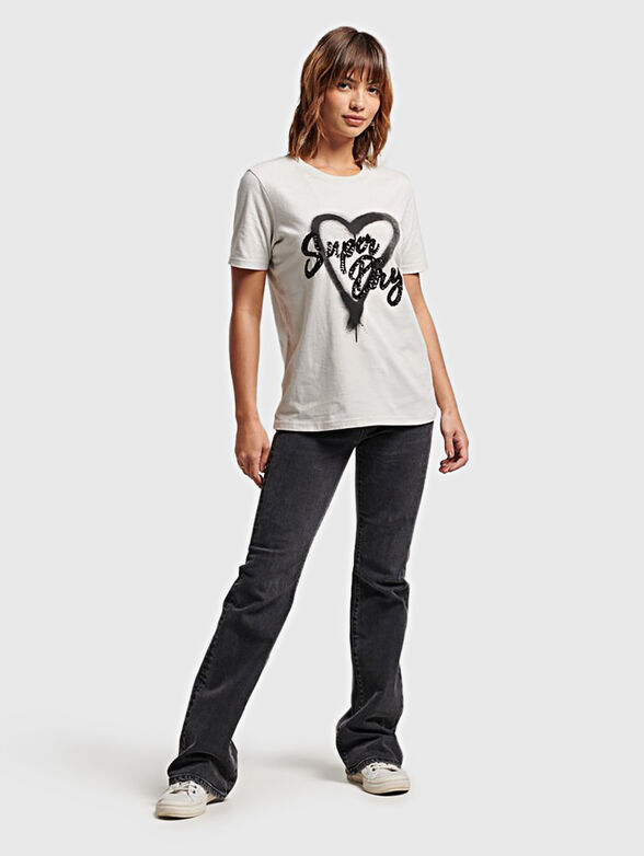 T-shirt with shiny accent - 2