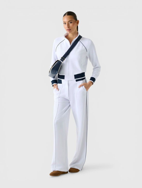 Wide-leg sweatpants - 4