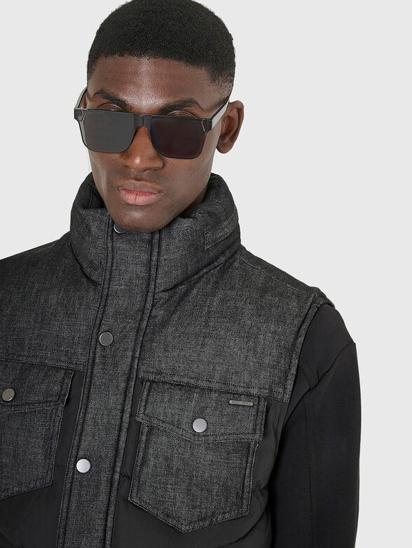 Vest with denim details - 4