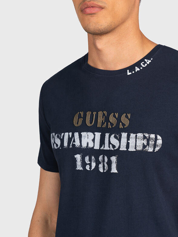 T-shirt with contrasting logo print - 2