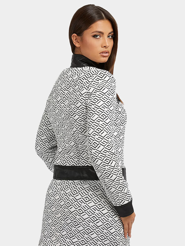 GRETA jacket with monogram logo print - 3