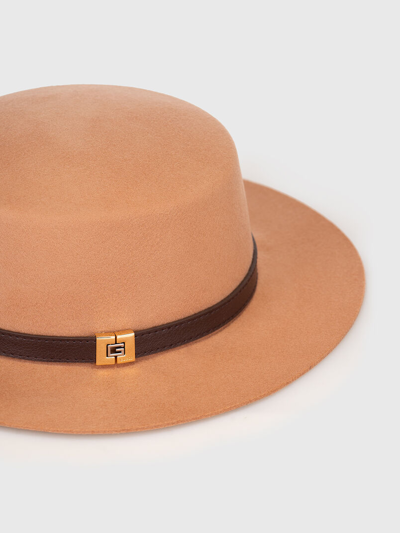 Fedora hat with logo accent - 3