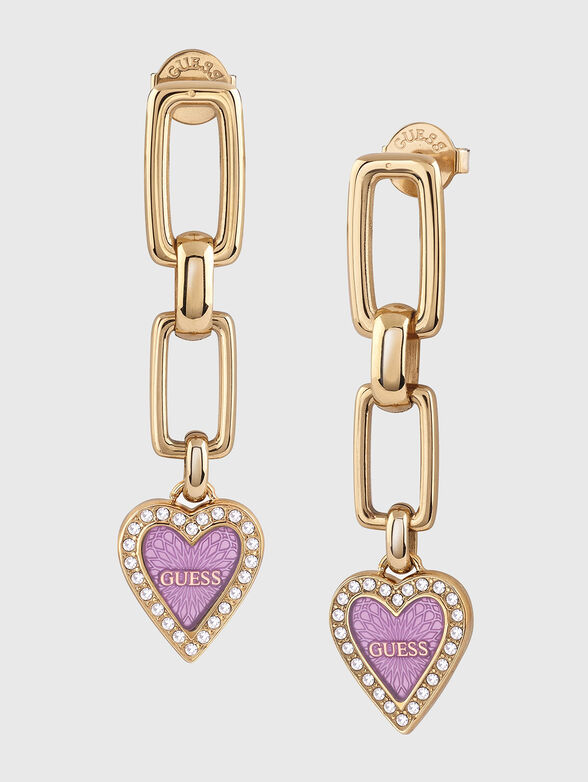 LOVE ME THENDER logo earrings - 1