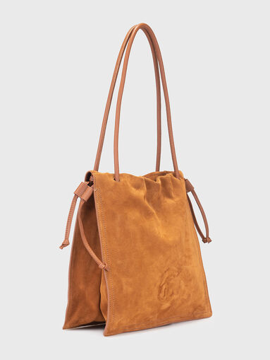 Suede bag with logo detail - 3