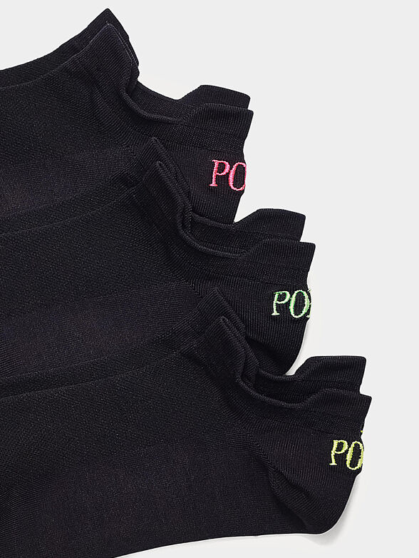 Set of three pairs of socks with logo embroidery - 2