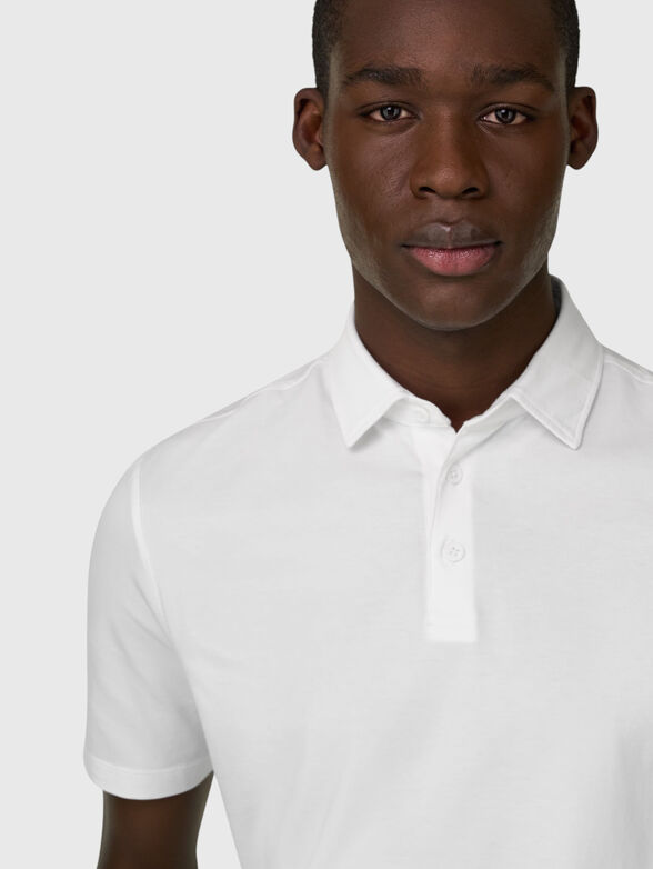 Cotton blend polo-shirt - 4