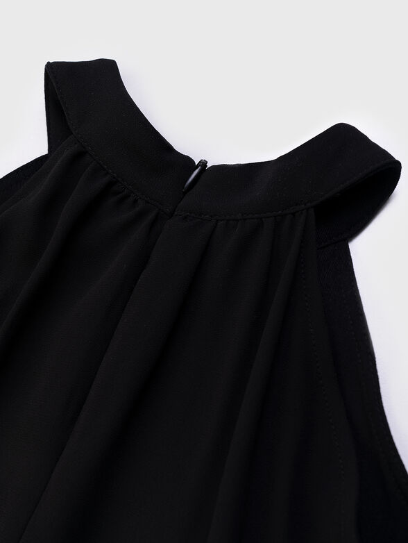 Top with ruffles in black - 3