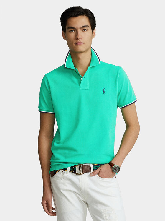 Polo shirt with logo embroidery - 1