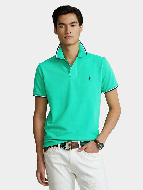 Polo shirt with logo embroidery - 1