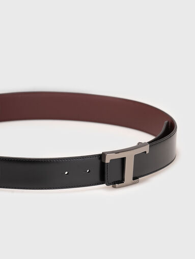 T TIMELESS reversible leather belt - 4