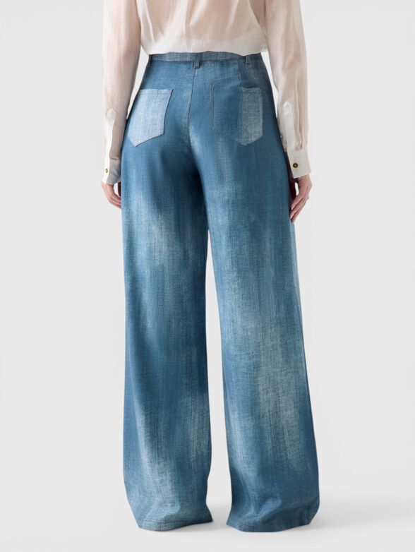 High waisted jeans style pants - 2