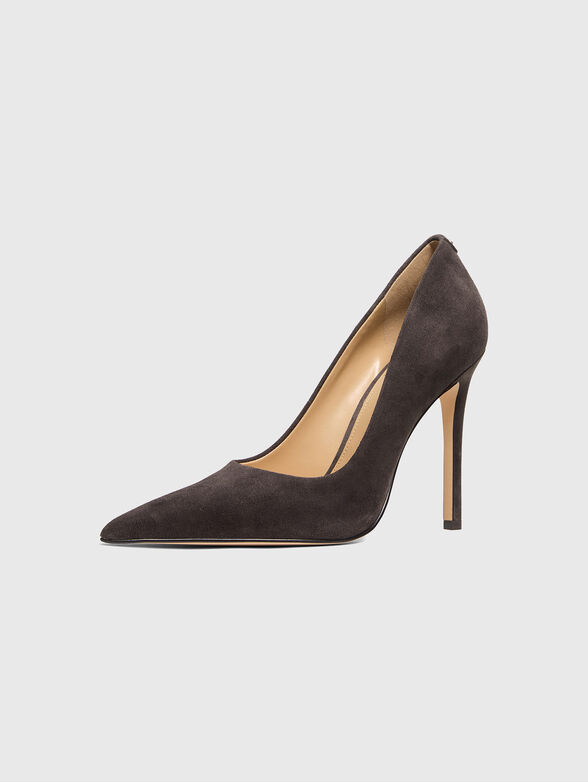 Black suede heels - 3