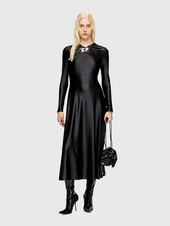 D-IAMO midi dress with logo accent - 4