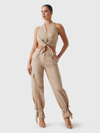 Cotton cargo pants - 5