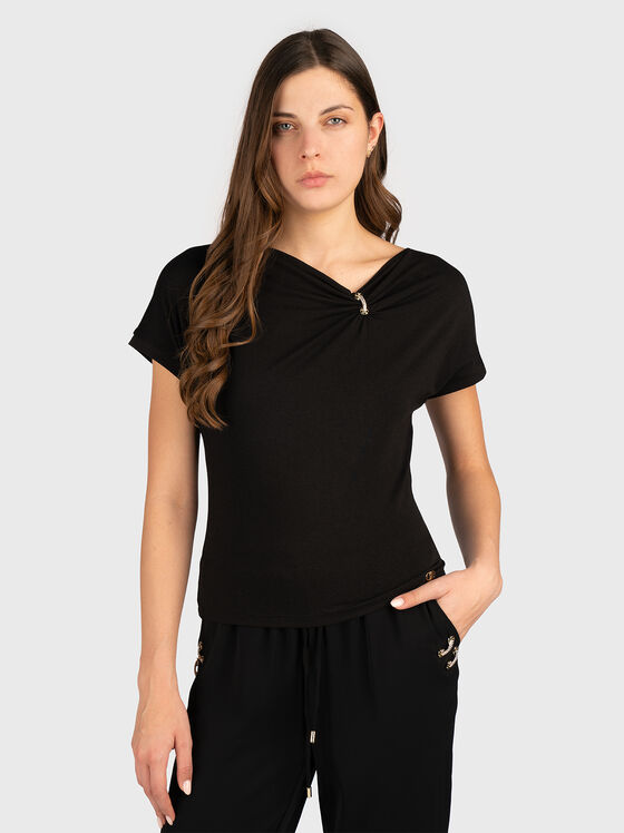 Памучна тениска с лого - 1