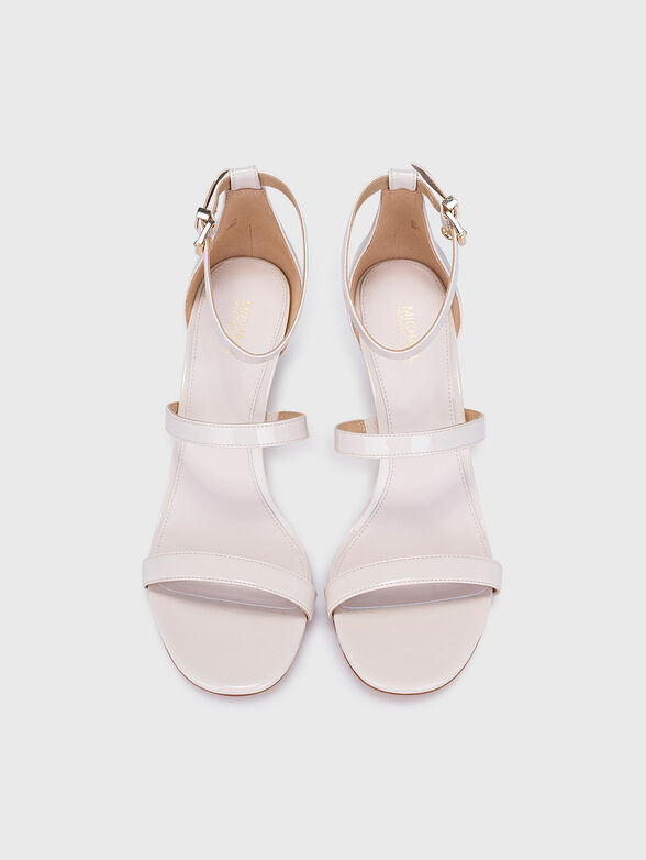 KODA heeled sandals in ecru color - 6