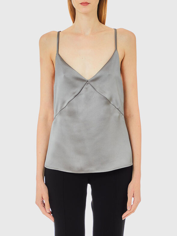 Top with satin effect - 1