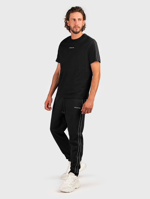 Black T-shirt with logo details - 2