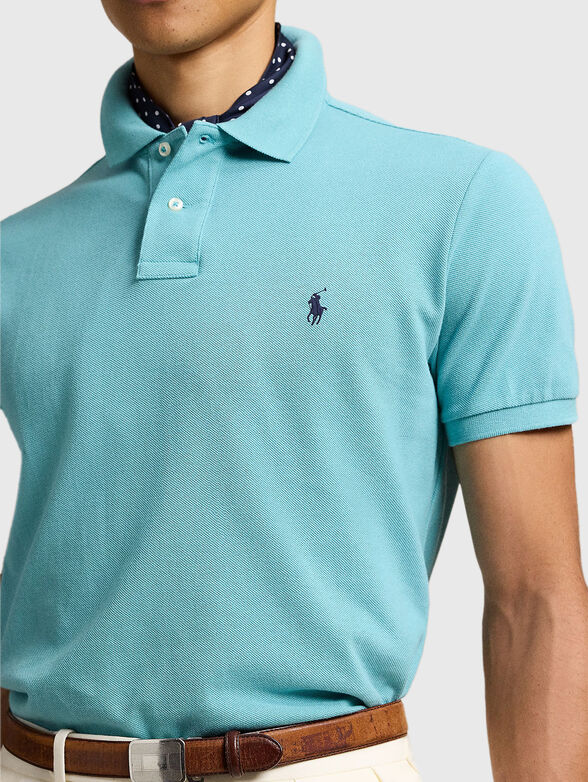 Cotton polo shirt with logo - 4