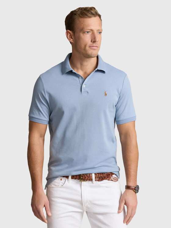 Polo shirt in light blue colour - 1