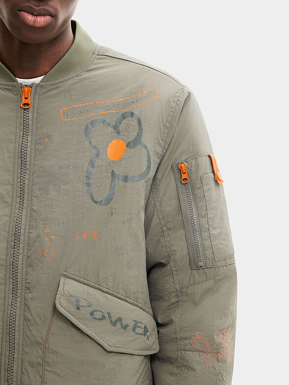 Bomber jacket with art details - 3