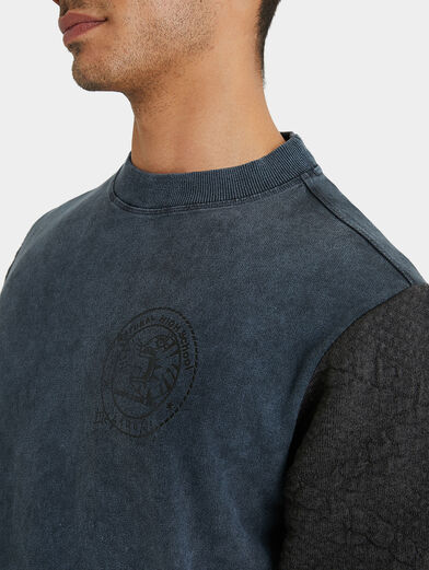 PAUL hybrid sweatshirt with knitted sleeves - 5