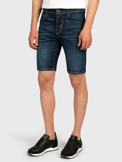 DAVE denim shorts with washed effect - 1