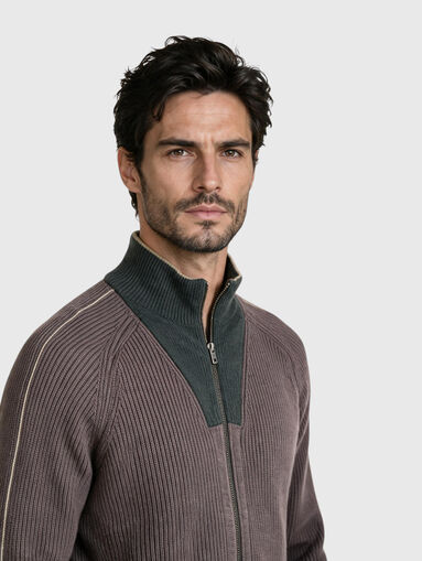K-ORIO cardigan with a zip - 4