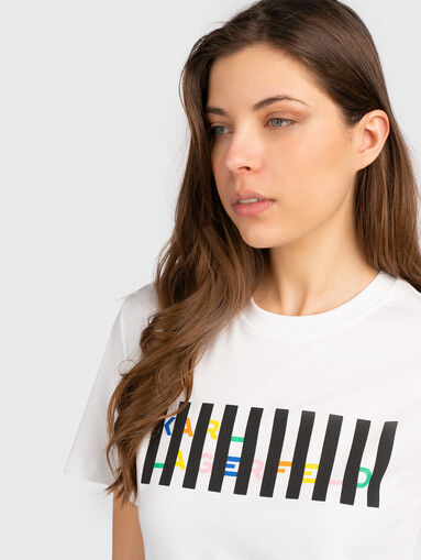 Black T-shirt with logo print - 5