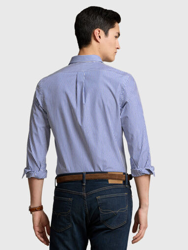 Striped shirt with logo embroidery - 3