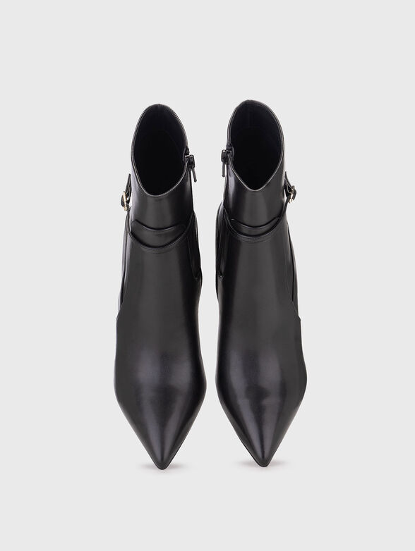 DEMI 06 leather heeled ankle boots with zipper - 6