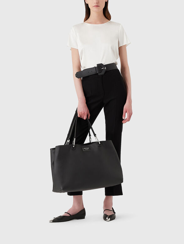 Short sleeved silk blouse - 2