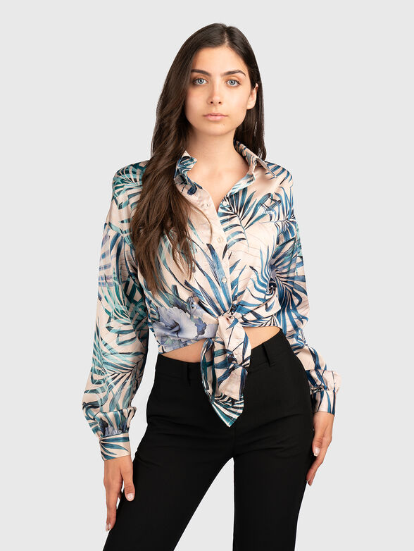 Shirt with floral print  - 1
