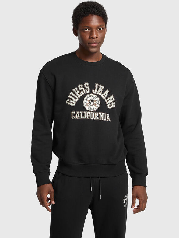 Sweatshirt with maxi logo inscription - 1