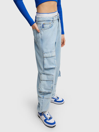 GAIO_B blue cargo jeans - 3