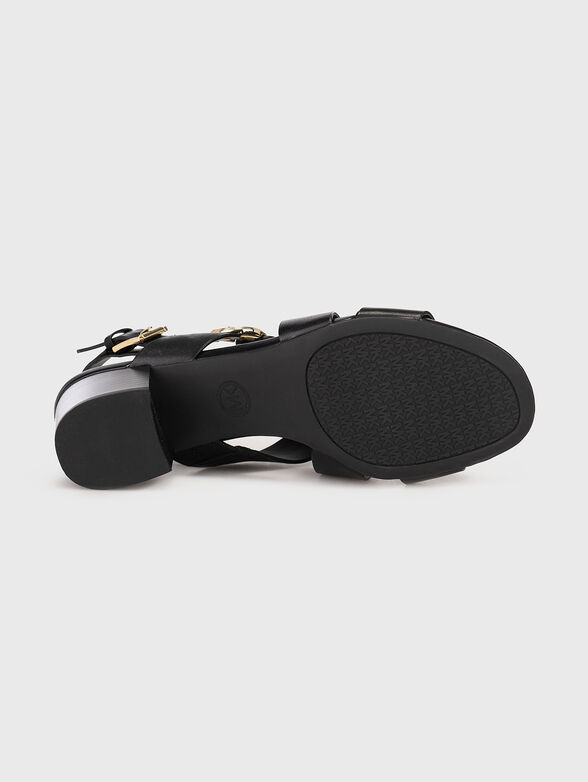 VERA FLEX leather heeled sandals - 5